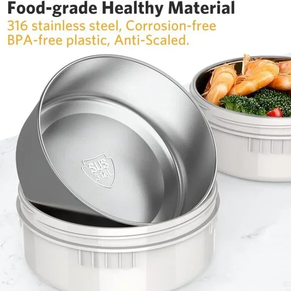 Runkrin 64oz Insulated Food Jar | 3-Tier Stackable | Food Storage | NIB - Picture 2 of 3